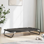 Cama para perros plegable tela oxford y acero gris antracita