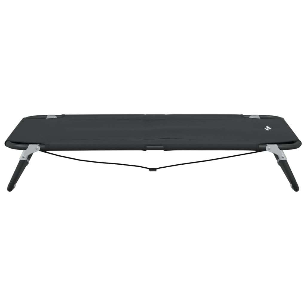 Cama para perros plegable tela oxford y acero gris antracita