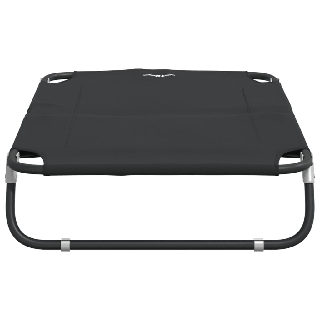 Cama para perros plegable tela oxford y acero gris antracita