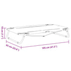 Cama para perros plegable tela oxford y acero gris antracita