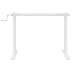 Marco de escritorio de pie acero blanco (94-135)x60x(70-114) cm
