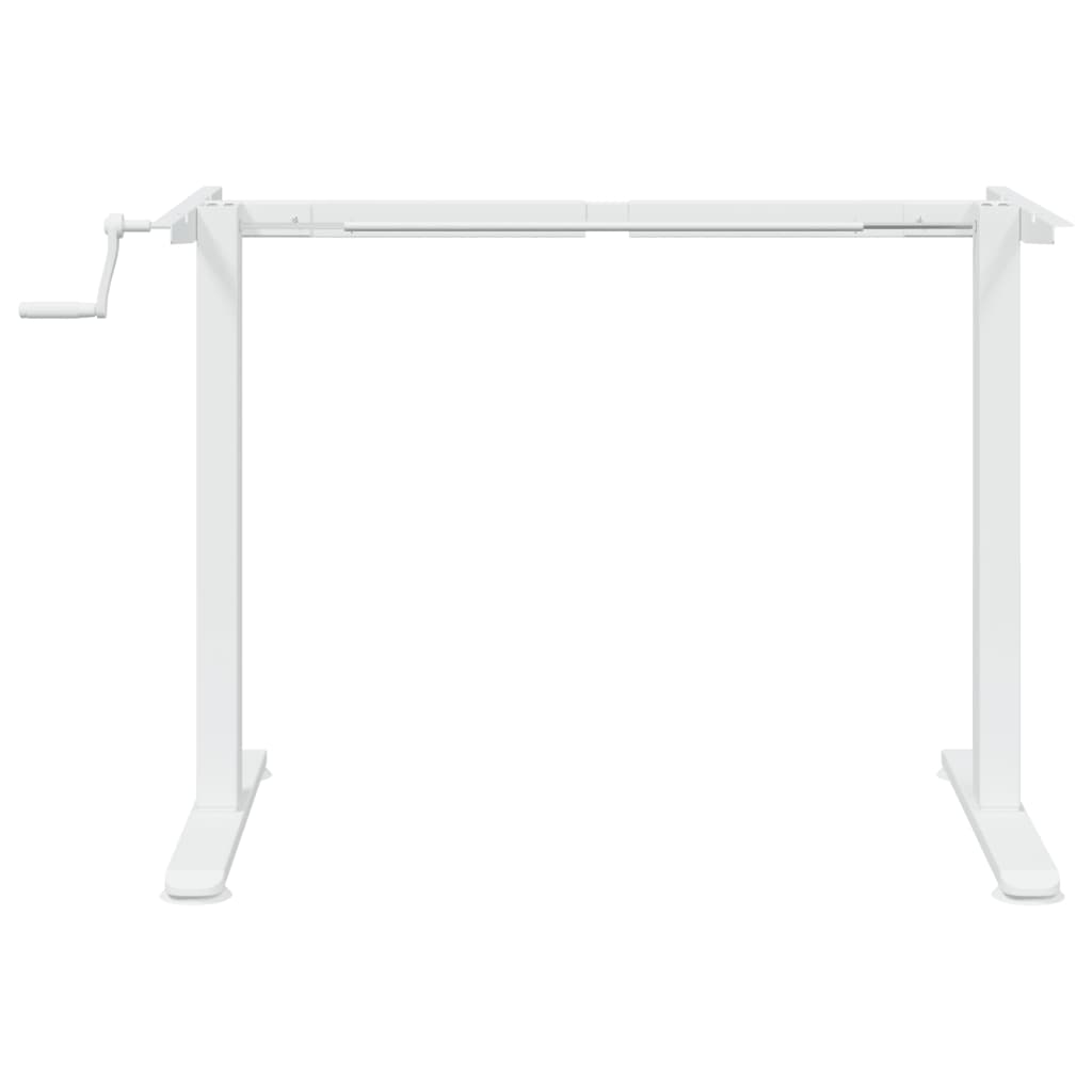Marco de escritorio de pie acero blanco (94-135)x60x(70-114) cm