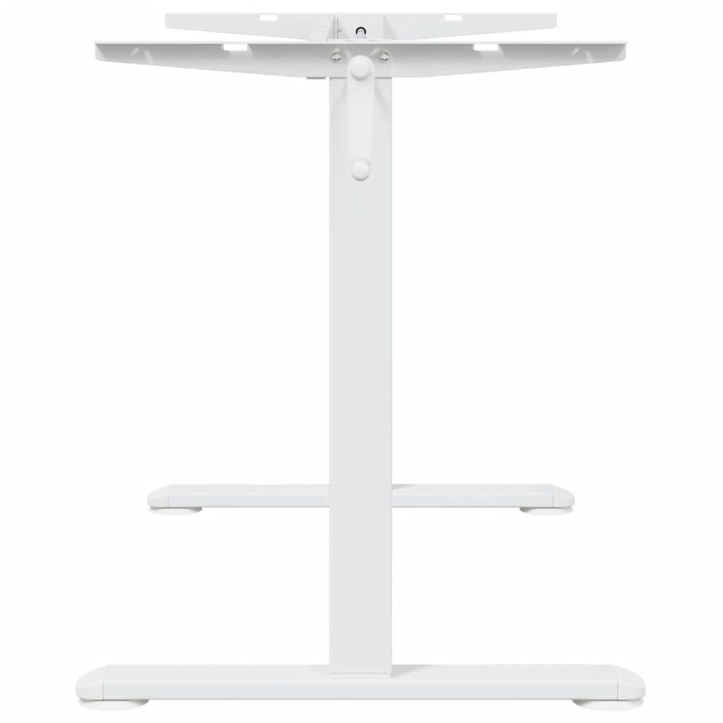 Marco de escritorio de pie acero blanco (94-135)x60x(70-114) cm