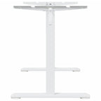 Marco de escritorio de pie acero blanco (94-135)x60x(70-114) cm