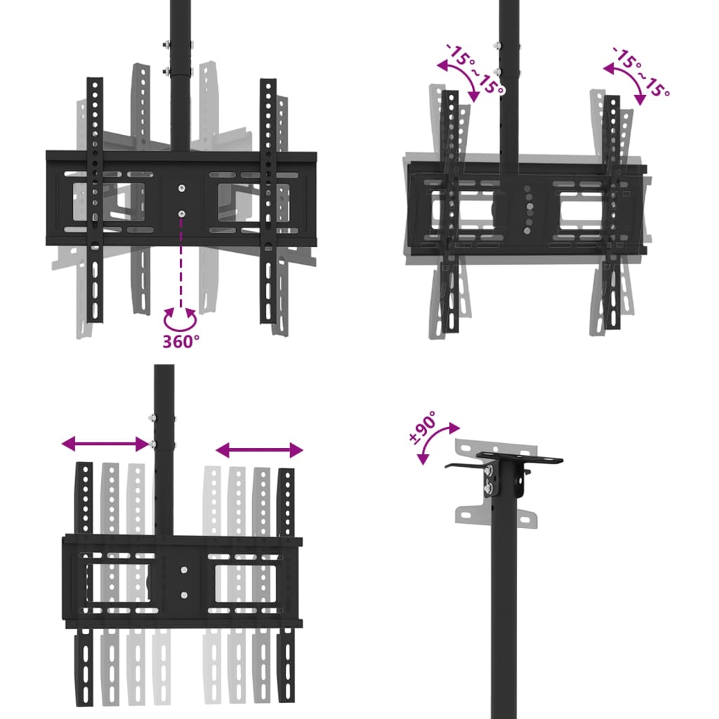 Soporte techo TV pantalla 32''-65'' Max VESA 400x400 mm 40 kg