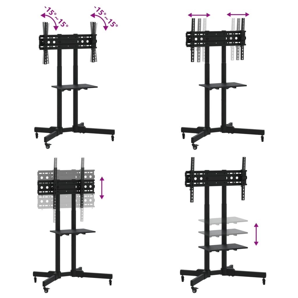 Soporte TV con ruedas pantalla 32-70'' Max VESA 600x400mm 50kg