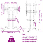 Soporte TV con ruedas pantalla 32-70'' Max VESA 600x400mm 50kg