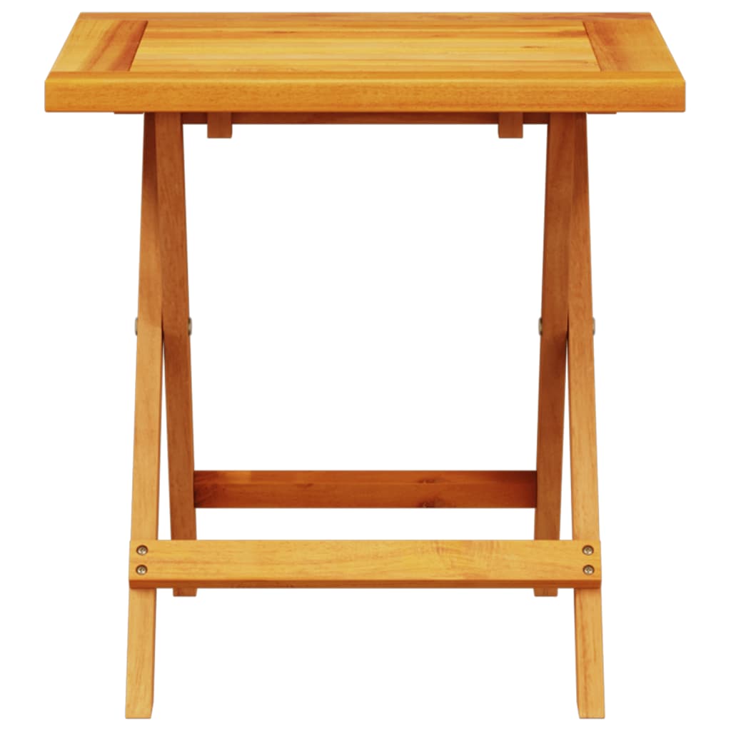 Mesa auxiliar de jardín madera maciza de acacia 40x40x40 cm