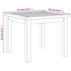 Juego de bistro de 3 piezas ratán PE beige y madera de acacia