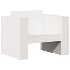 Juego de muebles de jardín 2 piezas madera maciza pino blanco