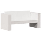 Juego de muebles de jardín 2 piezas madera maciza pino blanco
