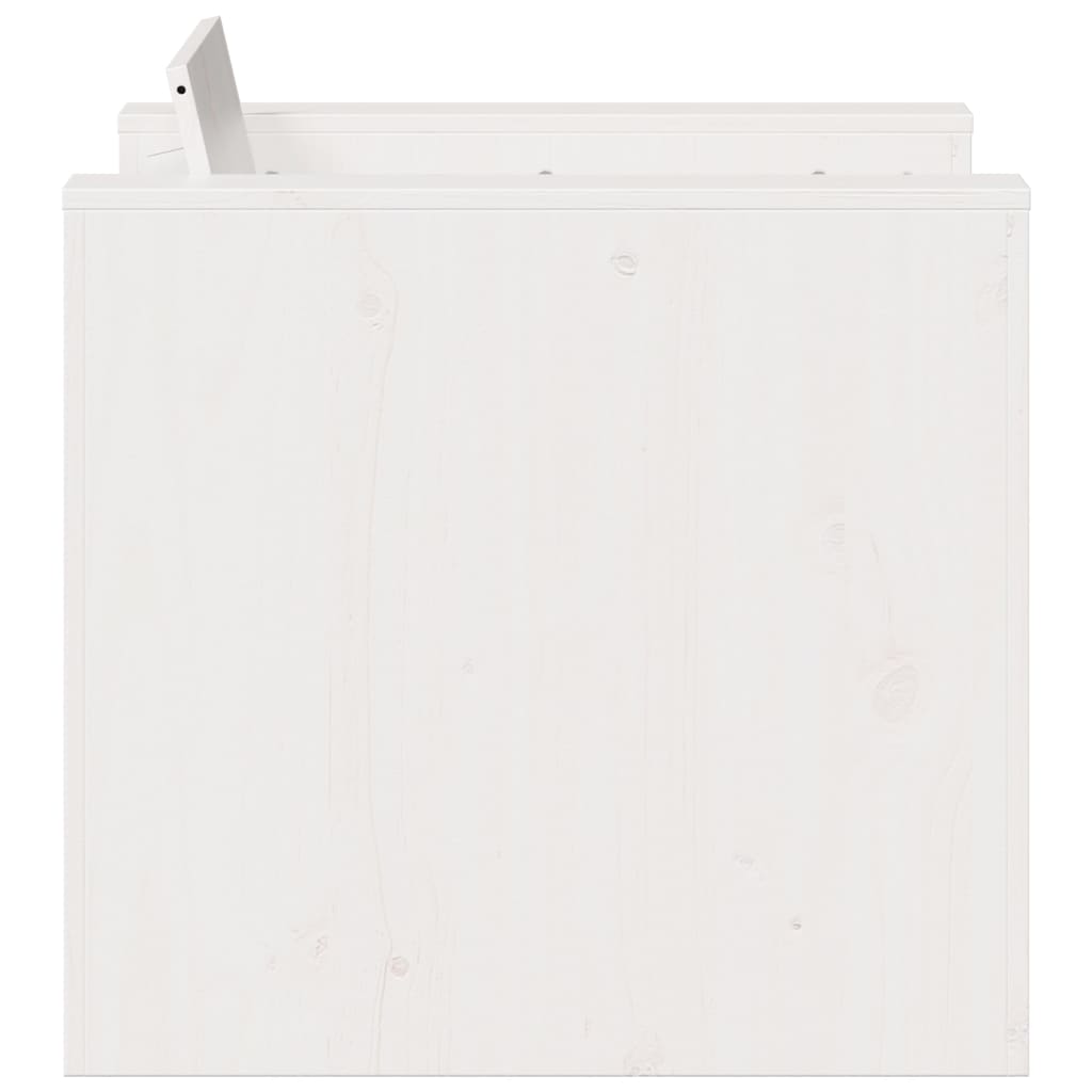 Juego de muebles de jardín 2 piezas madera maciza pino blanco