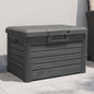 Baúl para cojines polipropileno gris 73x50,5x46,5 cm