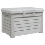 Baúl para cojines polipropileno gris 73x50,5x46,5 cm