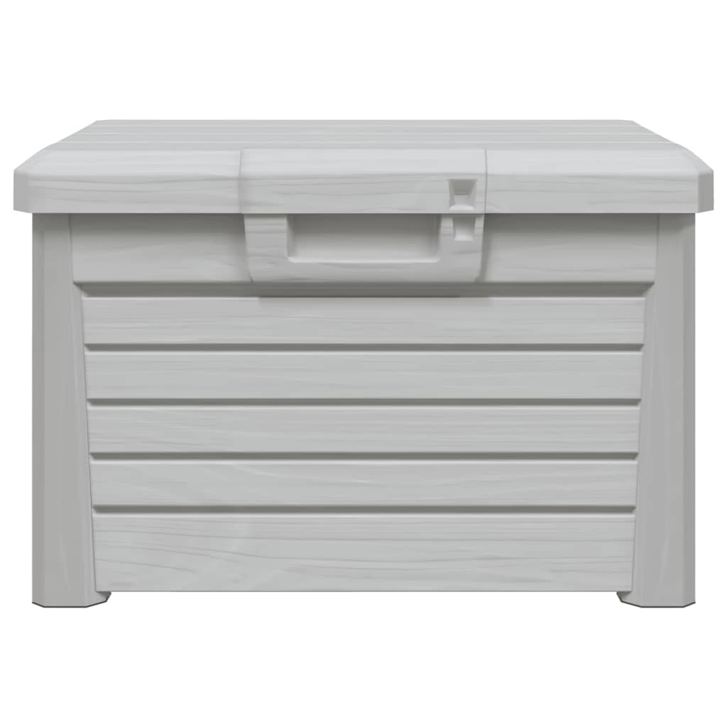 Baúl para cojines polipropileno gris 73x50,5x46,5 cm