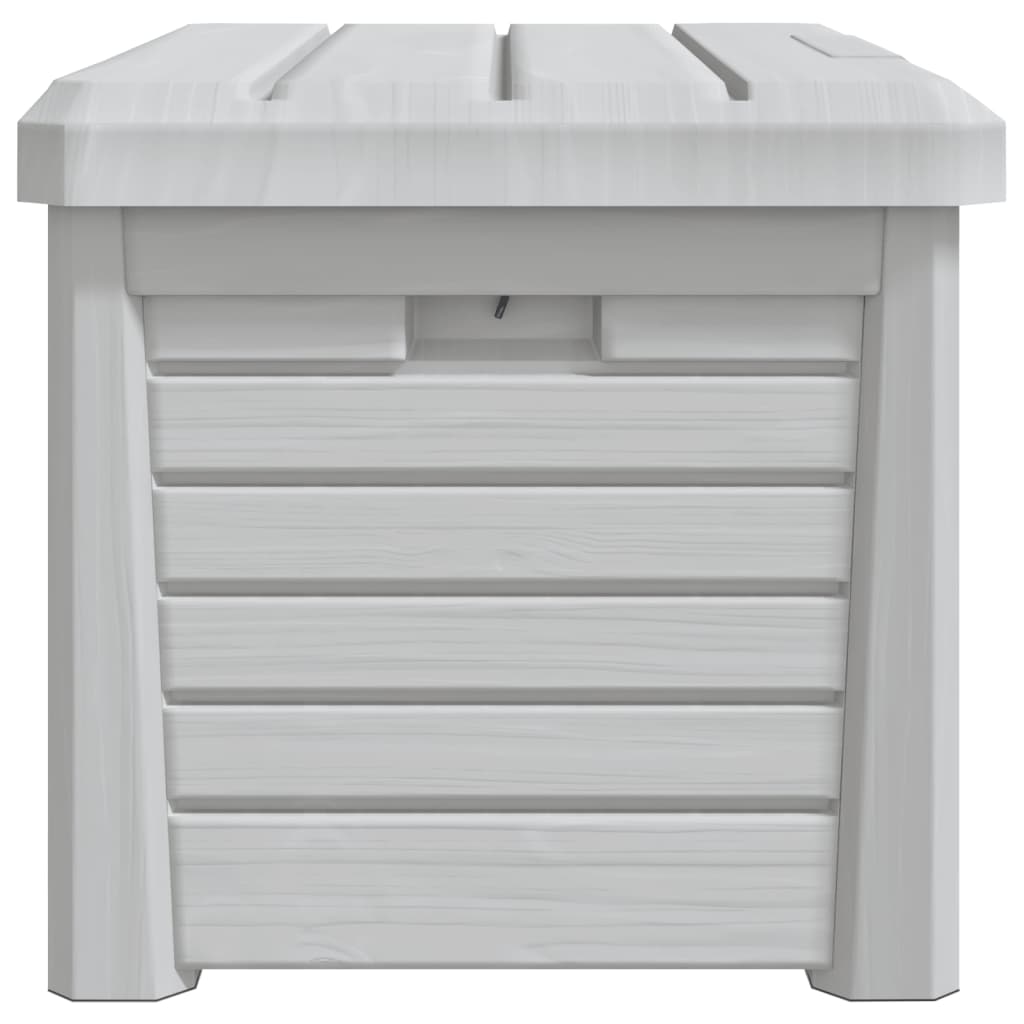 Baúl para cojines polipropileno gris 73x50,5x46,5 cm
