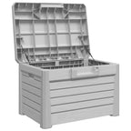 Baúl para cojines polipropileno gris 73x50,5x46,5 cm