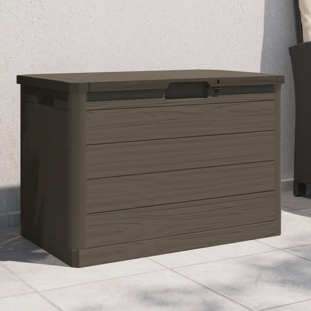 Baúl para cojines polipropileno gris 73x50,5x46,5 cm