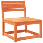 Juego de muebles jardín 7 pzas madera maciza pino marrón cera
