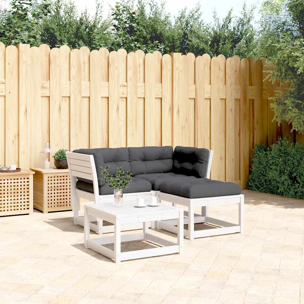 Set sofás jardín 10 pzas con cojines ratán sintético gris claro