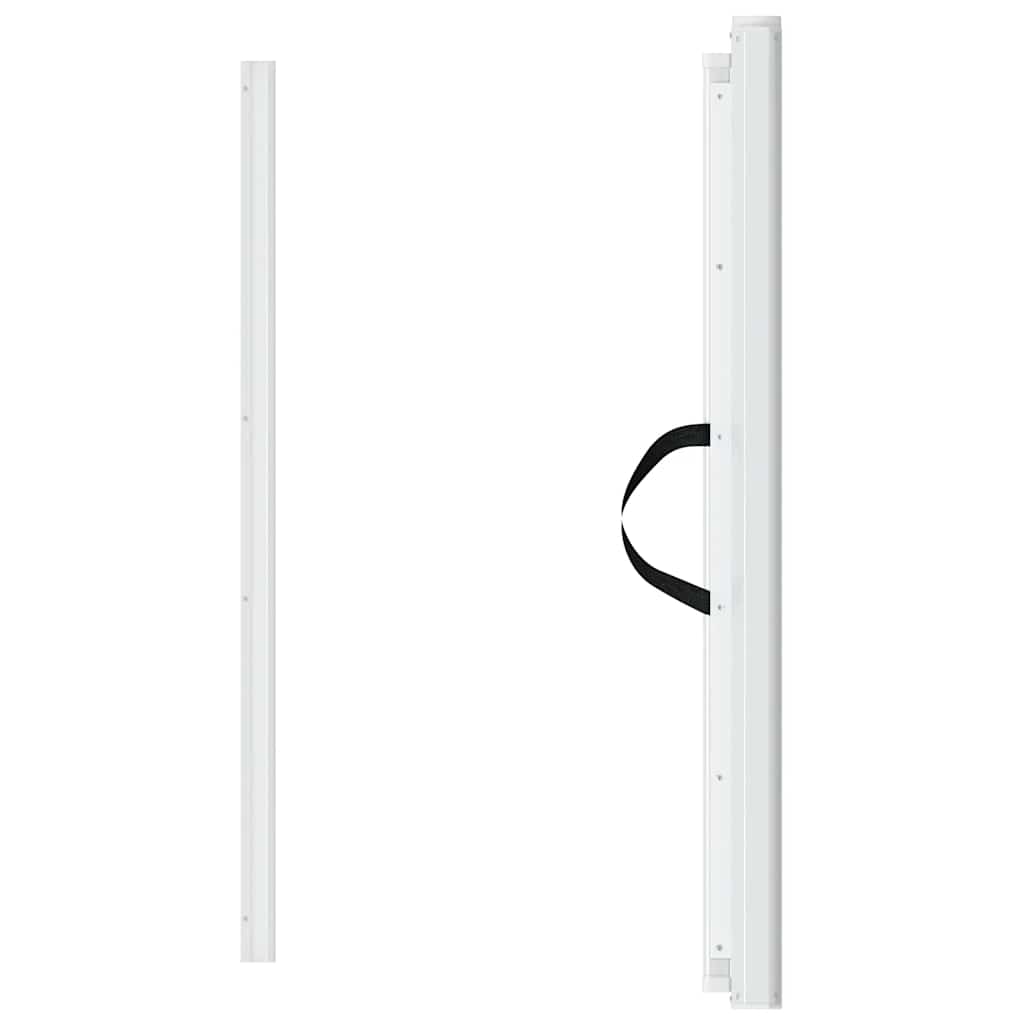 Puerta retráctil para mascotas blanca 102,5x125 cm