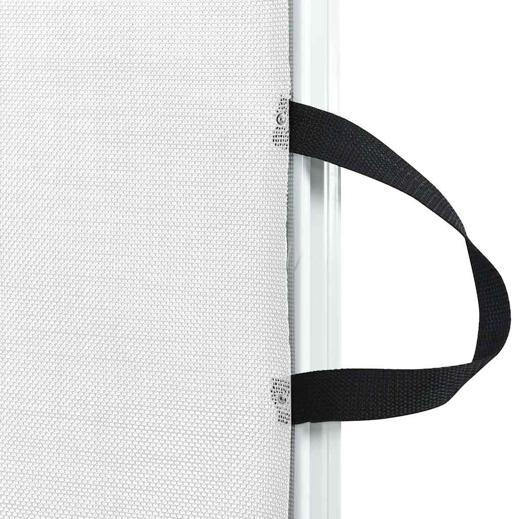 Puerta retráctil para mascotas blanca 102,5x125 cm