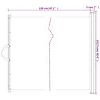 Puerta retráctil para mascotas blanca 102,5x125 cm