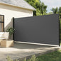 Toldo lateral retrátil antracite 100x300 cm