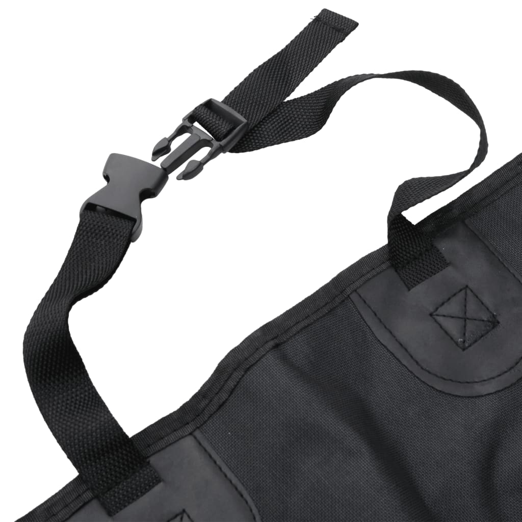 Funda para asiento de coche para perros negro 137x46x50 cm
