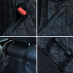 Funda para asiento de coche para perros negro 137x46x50 cm
