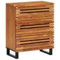 Aparador de madera maciza acacia 38x34x160 cm