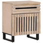 Solid mango wood bedside table 40x35x55 cm