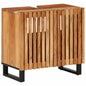 Solid acacia wood bathroom vanity unit 62x34x58 cm