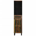 Aparador de madera maciza acacia 38x34x160 cm