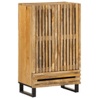 Aparador alto de madera maciza mango rugosa 60x34x100 cm
