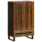 Aparador alto de madera maciza mango rugosa 60x34x100 cm