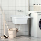 Fregadero utilitario de pared resina blanco 60x40x28 cm