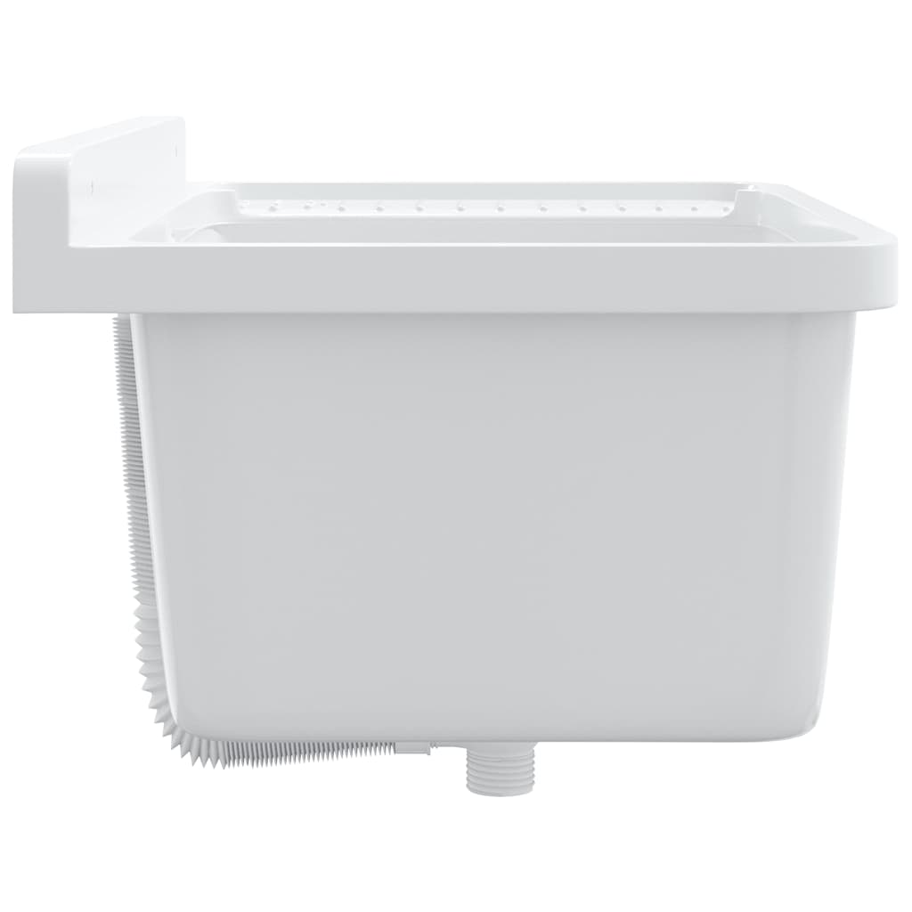 Fregadero utilitario de pared resina blanco 60x40x28 cm