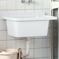 Fregadero utilitario de pared resina blanco 60x40x28 cm