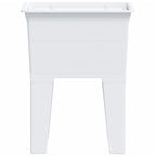 Fregadero de lavadero de resina blanco 59x41x75 cm