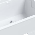 Fregadero de lavadero de resina blanco 59x41x75 cm