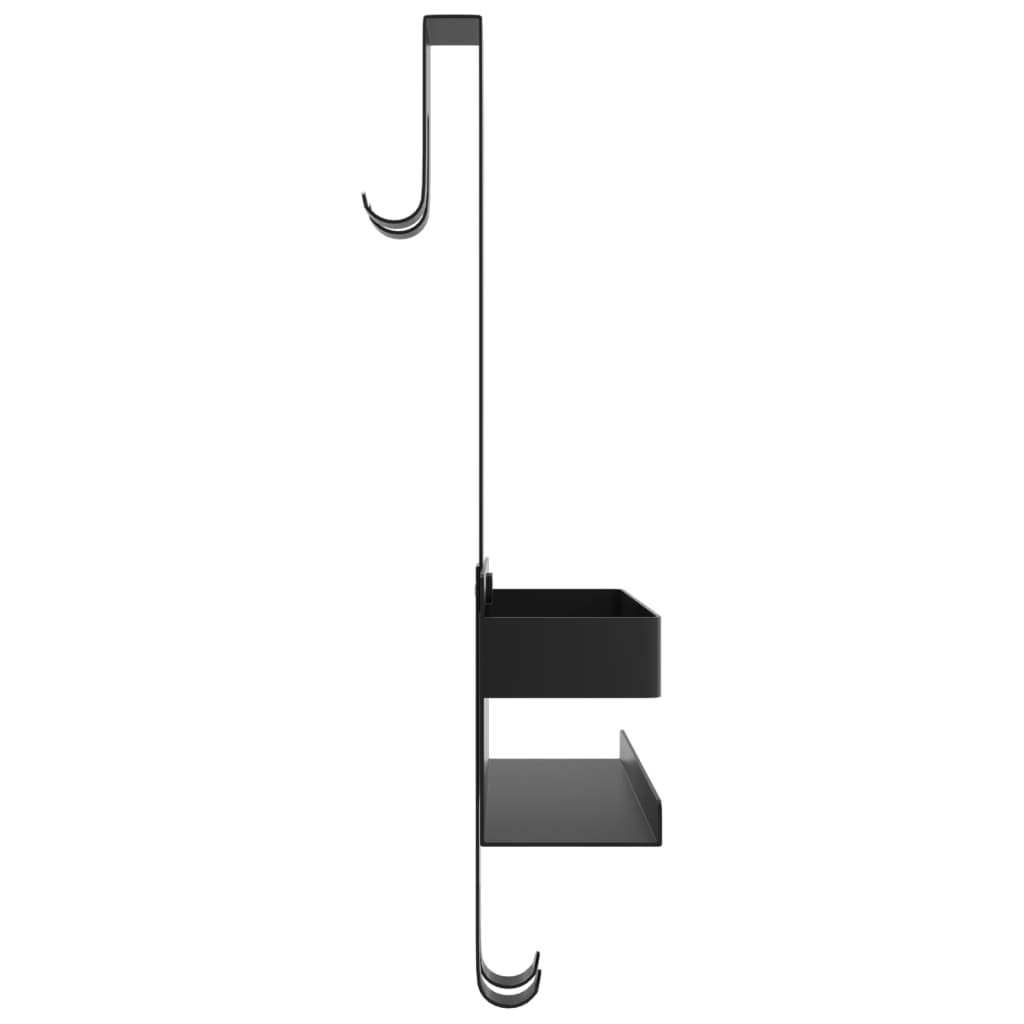 Estante colgante de ducha acero inox cepillado 304 negro mate