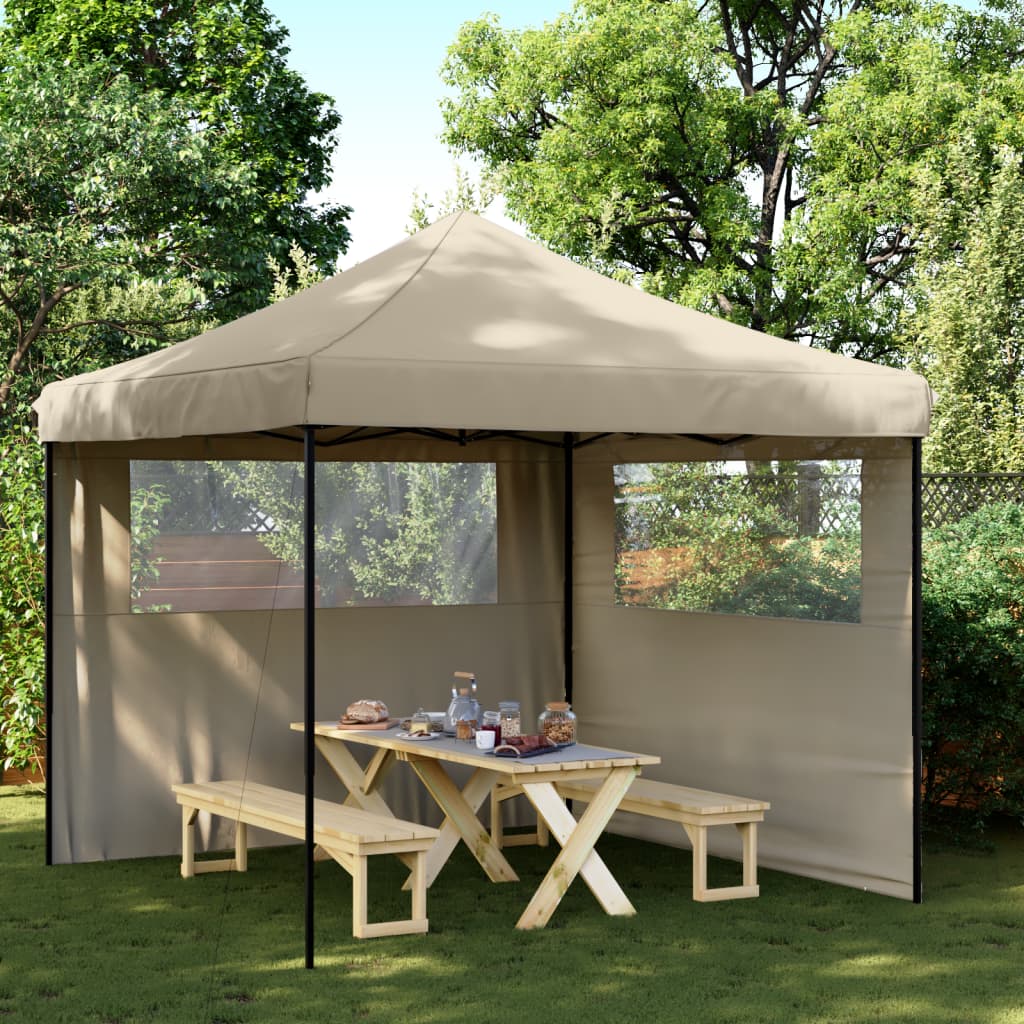 Tienda de fiesta plegable Pop-Up 2 paredes laterales burdeos