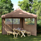 Tienda de fiesta plegable Pop-Up 2 paredes laterales burdeos