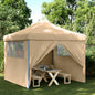 Tienda de fiesta plegable Pop-Up 4 paredes laterales burdeos