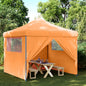 Tienda de fiesta plegable Pop-Up 4 paredes laterales burdeos