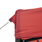 Tienda de fiesta plegable Pop-Up 4 paredes laterales burdeos