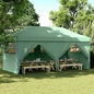 Tienda de fiesta plegable Pop-Up 4 paredes laterales burdeos