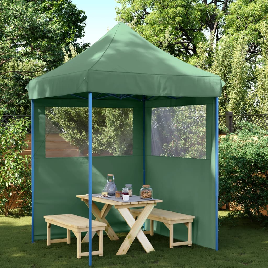 Tienda de fiesta plegable Pop-Up 2 paredes laterales burdeos