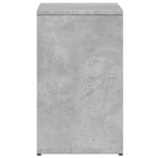 Mesa auxiliar 2 uds madera ingeniería gris hormigón 50x30x50 cm